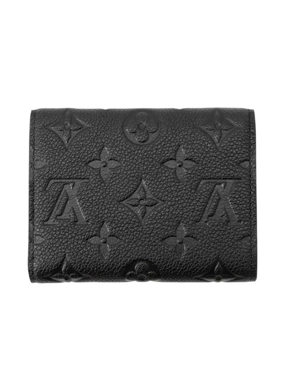 Louis Vuitton Trifold Wallet Monogram Empreinte Portefeuille Victorine Black